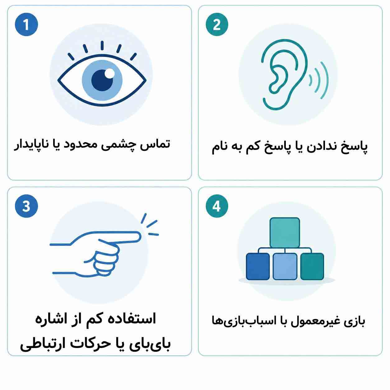 4 تفاوت تاخیر رشدی و تکاملی با اختلال اوتیسم در کودکان